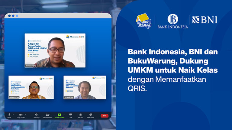 Bank Indonesia, BNI dan BukuWarung Dukung UMKM untuk Naik Kelas dengan Memanfaatkan QRIS